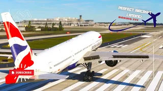 Most IMPOSSIBLE BIG Airplane Flight Landing!! Boeing 777 British Airways Landing at Tampa Airport