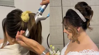 Penteado COQUE ALTO com TIARA para NOIVA | Hairstyle for BRIDE