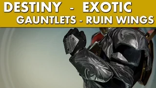 Destiny The Dark Below Armor - Ruin Wings - Exotic Titan Gauntlets