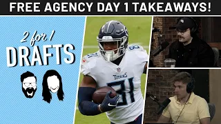 2021 NFL Free Agency Day 1 Reactions + Interviews with Eric Stokes, Talanoa Hufanga | PFF