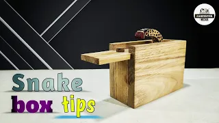 making a wooden snake box