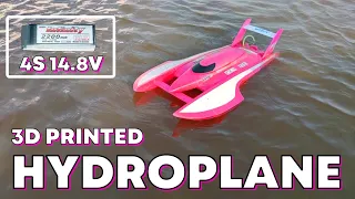 3D Printed Hydroplane Boat  (Part 2) #rcboat #raceboat