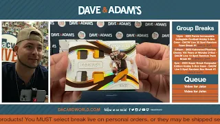 2023 Panini Immaculate Collegiate Football Hobby 5-Box Case - DACW Live 32 Spot Random Team Break #1