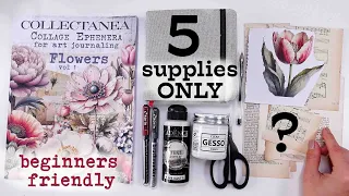 #1 JUST START ! Art Journal for Beginners (5 supplies only) with @karinmarkers