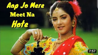 Divya Bharti Special | Aap Jo Mere Meet Na With Lyrics |  Geet (1992) | Lata Mangeshkar