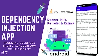 💉 Dependency Injection App - Receiving  Questions using Retrofit [Android Tutorial #7]