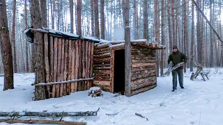 Built a shelter in the woods with a bathhouse, burned it down a year later, Story of my first cabin