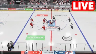 ICE HOCKEY LIVE🔴 USA vs Czechia | 2024 IIHF World Championship - 23rd May 2024 Full Match - NHL 24