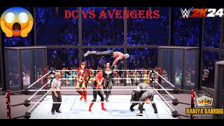 Marvel Vs DC 6-Man Elimination Chamber Match | Avengers vs DC Superheroes - WWE  2K24 #wwe2k24 #wwe