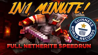 How To Get Netherite Armor In UNDER 1 Minute!