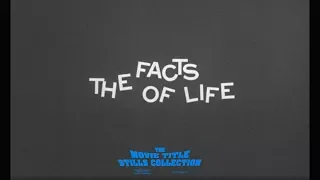 Saul Bass: The Facts of Life (1960) title sequence