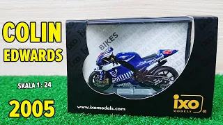 Diecast Miniatur IXO MotoGP Yamaha YZR-M1 Colin Edwards 2005