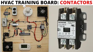 HVAC Training Board: How To Troubleshoot A Contactor (Electrical Training Board/2 Pole Contactors)