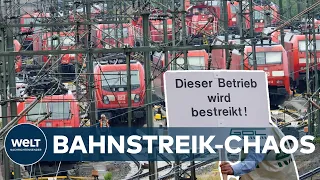 BAHNSTREIK: Zugverkehr MASSIV GESTÖRT - Scharfe Kritik aus der Wirtschaft | WELT THEMA