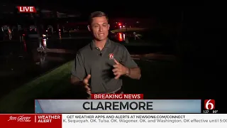 Claremore Gas Station Damaged By Downed Power Line After Tornado