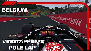 Max Verstappen Pole Position Lap 2023 Belgium | Assetto Corsa