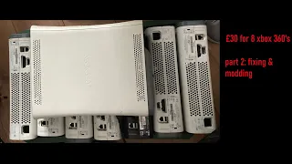 I bought 8 xbox 360 consoles for £30 (part 2/2: repairing the consoles)