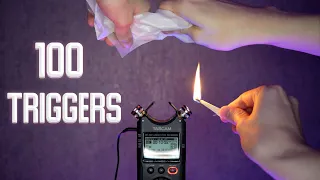 ASMR 100 TRIGGERS IN 6 MINUTES