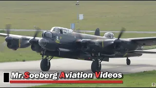BEAUTIFUL Arrival and AWESOME Sound of the Lancaster; Eindhoven 04-05-2014