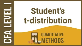 CFA Level I Quant - Student's t-distribution