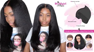 IT'S GIVING LACE FRONTAL BUT IT'S A CLOSURE! 9X6 TINY KNOTS HD LACE KINKY STRAIGHT WIG BGMGIRL HAIR