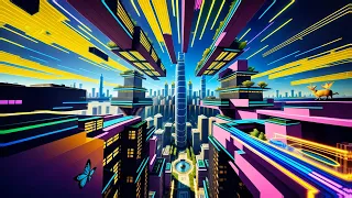 Nexxus 604 - City of the Future - Psychedelic trance mix • (4K AI animated music video)