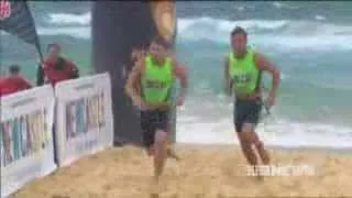 There was an ugly finish to the Newcastle leg of the ironman series with Matt Poole