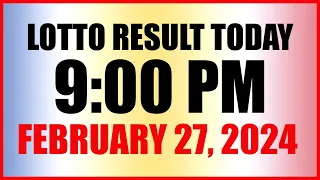 Lotto Result Today 9pm Draw February 27, 2024 Swertres Ez2 Pcso