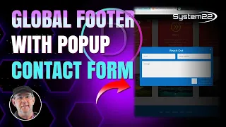 Divi Theme Custom Global Footer With Popup Contact Form 👍👍👍