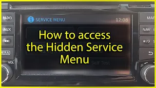 Access the Hidden Service Menu on Nissan Qashqai and Nissan Juke