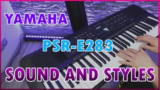 YAMAHA PSR E-283 SOUND AND STYLES LIVE TEST / REVIEW