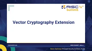 A Guide to the RISC V Cryptography Extension