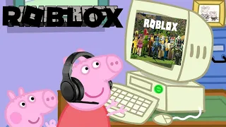 peppa pig joue a roblox