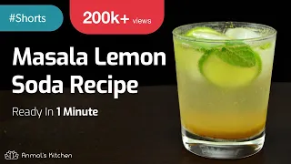 MASALA LEMON SODA Recipe #Shorts | Masala Shikanji | Indian Lemonade | Nimbu Pani | AnmolsKitchen