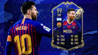 IS HE THE GOAT 🐐?! 99 TOTY LIONEL MESSI REVIEW I FIFA 20