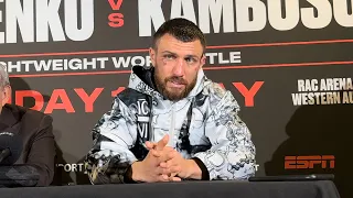 VASILIY LOMACHENKO POST-FIGHT PRESS CONFERENCE | LOMACHENKO V KAMBOSOS JR