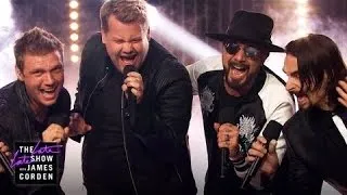James Corden Performs with The Backstreet Boys - Show TimeTV
