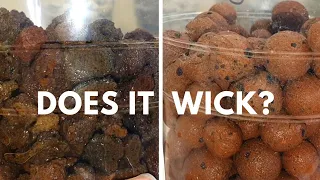 Media Tests Part 3 | Wicking efficiency and Drying times | Does Lava rock wick better than LECA?