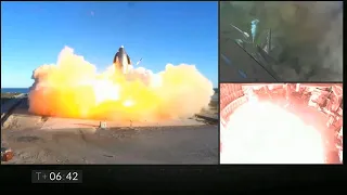 SpaceX : Starship High-Altitude Flight Test : Explodes During Landing