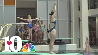 Divers getting ready for competition at Tennessee Aquatic Center