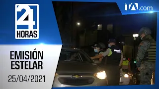 Noticias Ecuador: Noticiero 24 Horas 25/04/2021 (Emisión Dominical - Estelar)