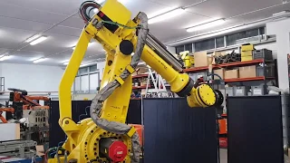 Milling Robot test Fanuc M900iA R30iA - Robot Machining - Robot CNC