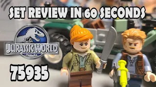 Set in 60 Lego Review - Baryonyx Face-Off : The Treasure Hunt