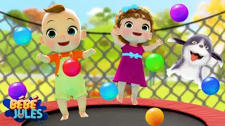 Bébés au Trampoline - Comptines et Chansons | Bébé Jules