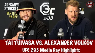 UFC 293: Tai Tuivasa & Alexander Volkov Media Day Highlights