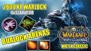 Wrath Classic - 2800 XP Destruction Warlock - Ranked Arenas - Commentary - Multi Gladiator Lock PvP