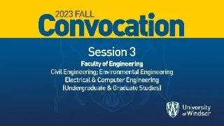 2023 Fall Convocation - Session 3