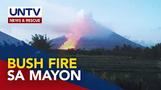 Bushfire, sumiklab sa paanan ng Bulkang Mayon