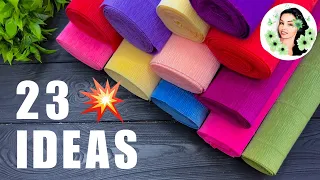 23 IDEAS 💥 Crepe Paper Decoration Ideas Crepe Paper Flowers