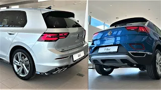 New Volkswagen T-ROC 2023 vs New Volkswagen GOLF 2023  - Exterior comparison